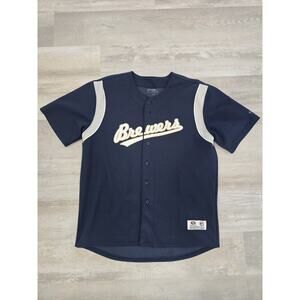 Milwaukee Brewers Jersey Adult 3XL True Fan MLB Official Mesh Embroidered VTG